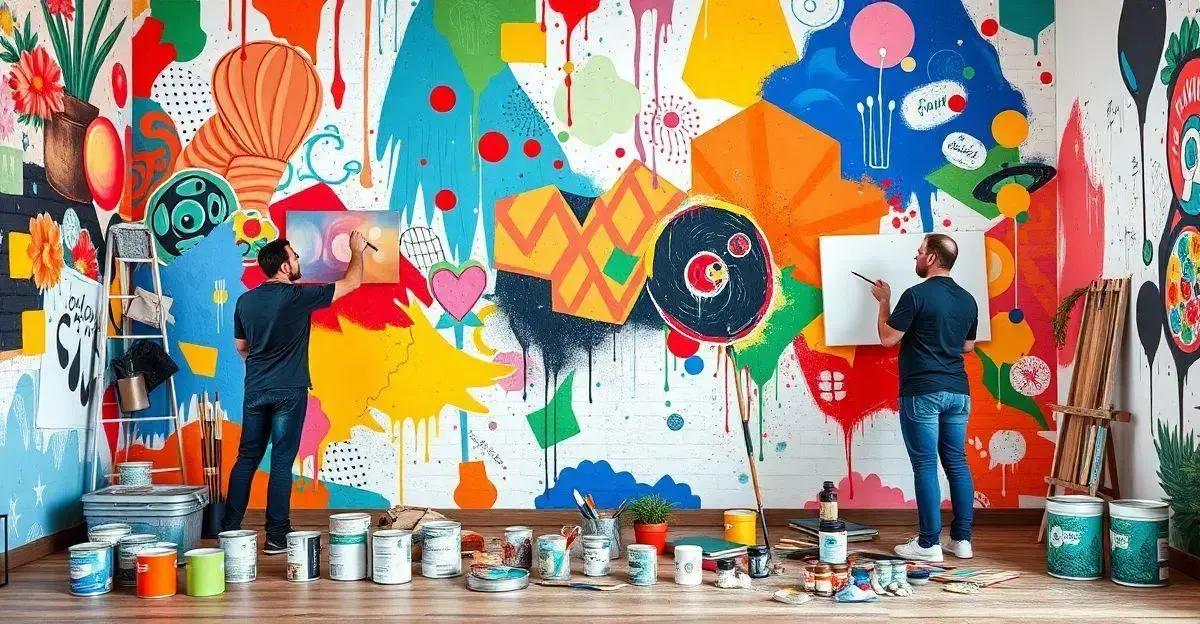 Técnicas populares de arte em parede Técnicas populares de arte em parede