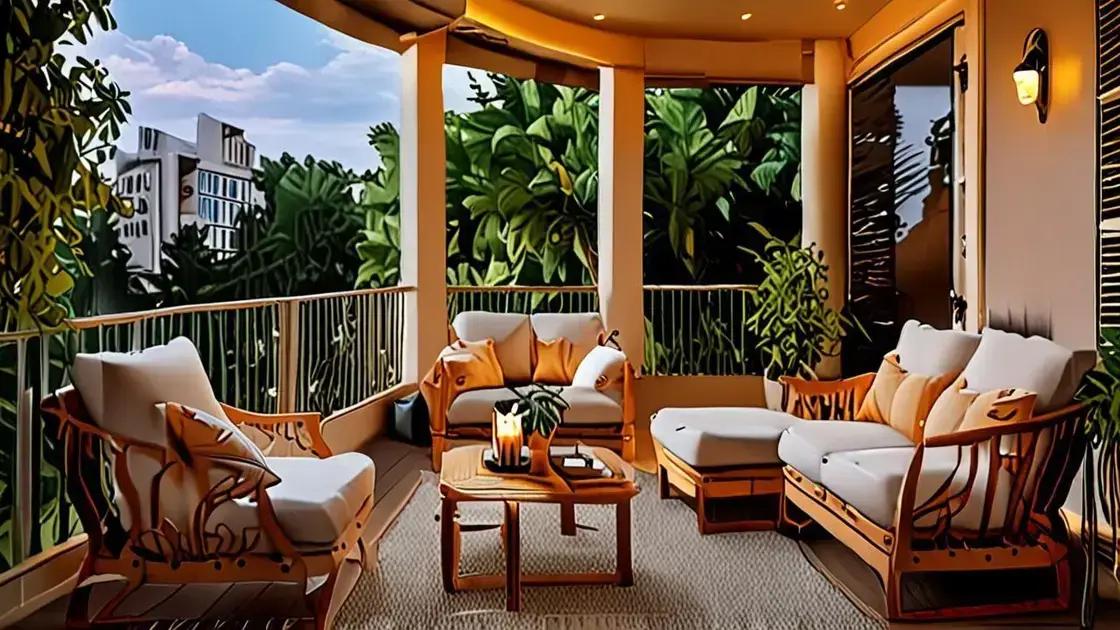 Criando zonas de descanso na varanda